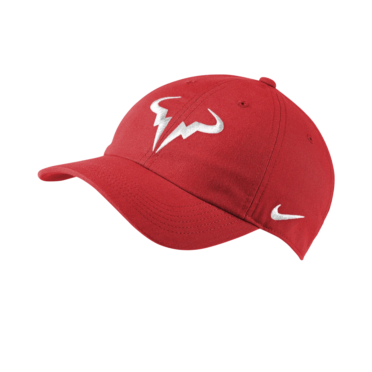 Nike AeroBill Rafa Heritage86 hat in Chile Red w/White [850666-673] from the Fall 2021 tennis collection